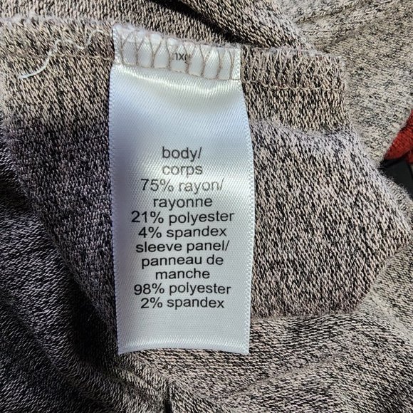 Plus Size Patchwork Sleeve Mixer Tee - Picture 3 of 7